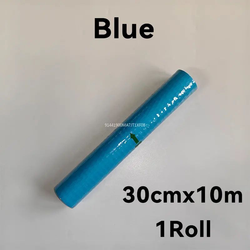 اللون: Blue 30cmx10m 1Roll