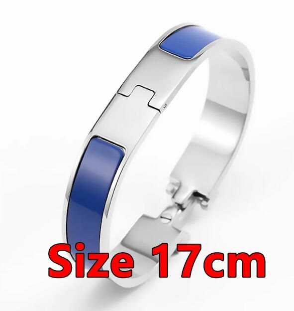 Silver mörkblå armband 17 cm