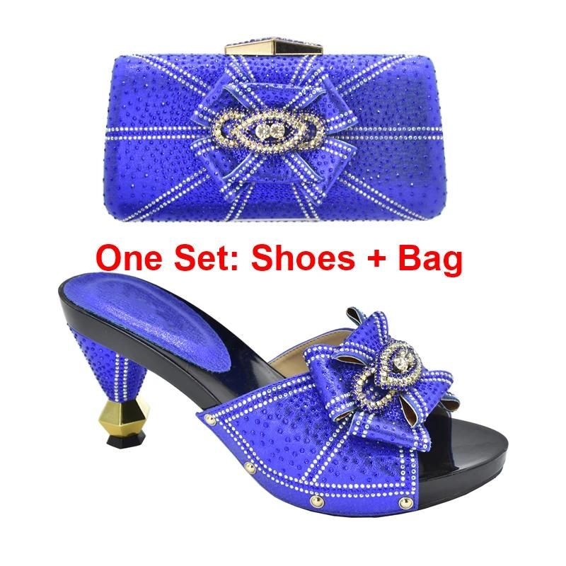 Blue  Shoes and Bag