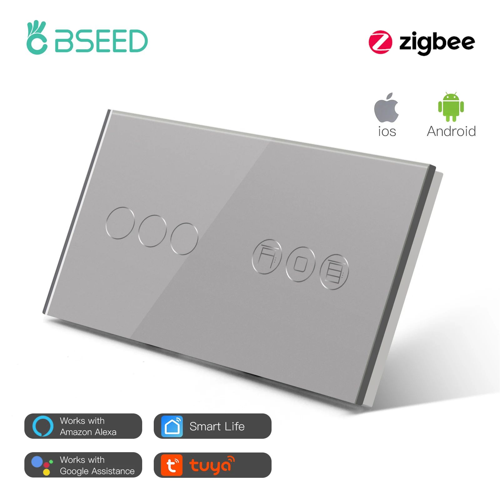 3gang Grey-Ned-Zigbee-Gateway