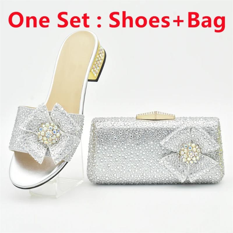 Silver Shose and Bag