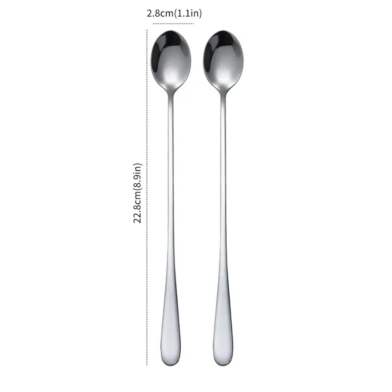 2pcs 22.8cm silver