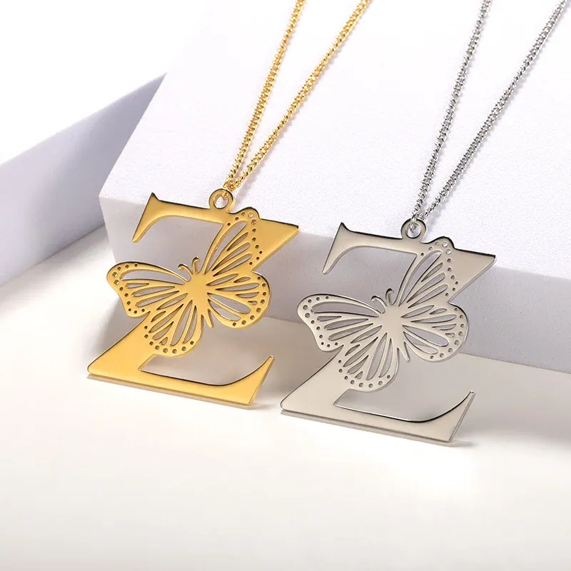 Cina Silver Color Z Butterfly