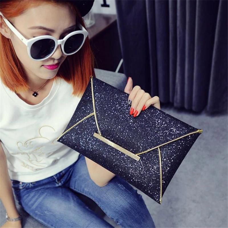 Black clutch bag