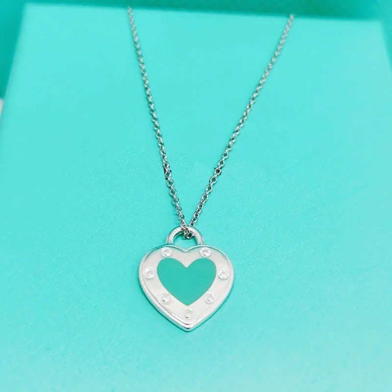 Rivet Heart Necklace-925 Silver