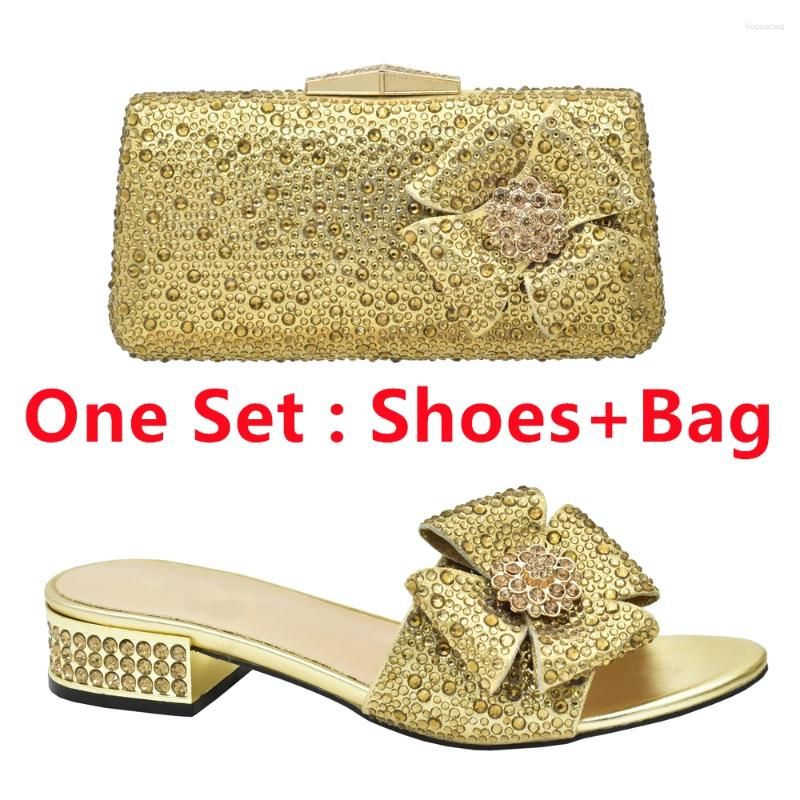 Gold Shose and Bag