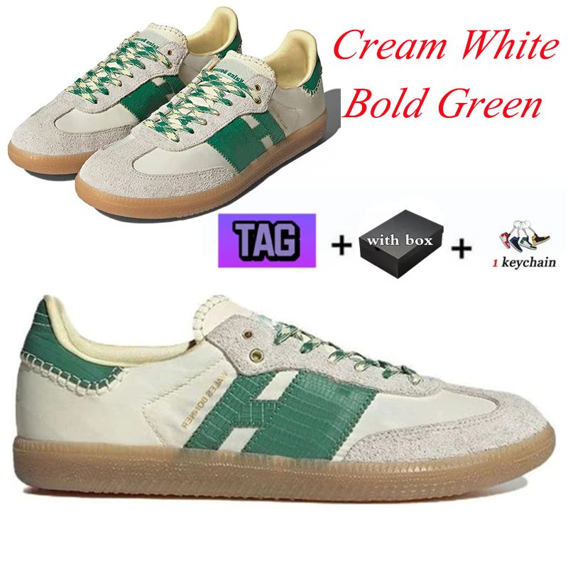 Cream White Bold Green 36-45