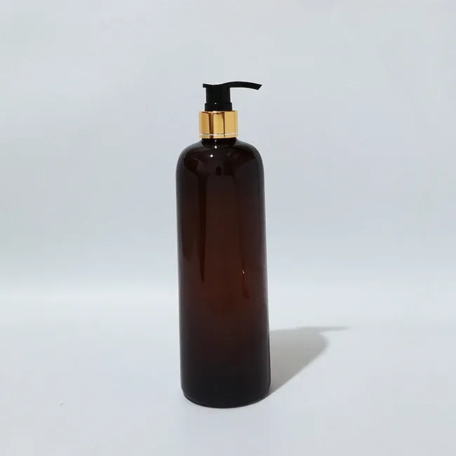 500 ml di plastica marrone oro nero