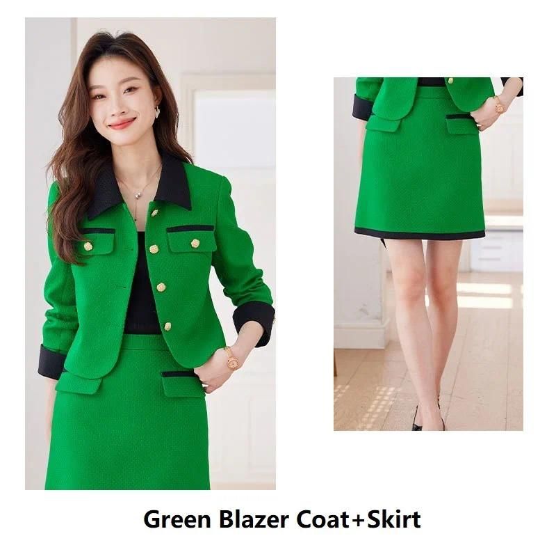 Green Skirt Suits
