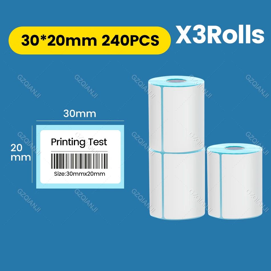 色：3rolls 30x20mm240pcs