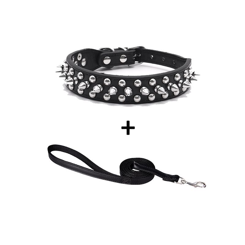 Collars+leash black