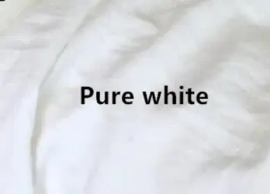 Pure white