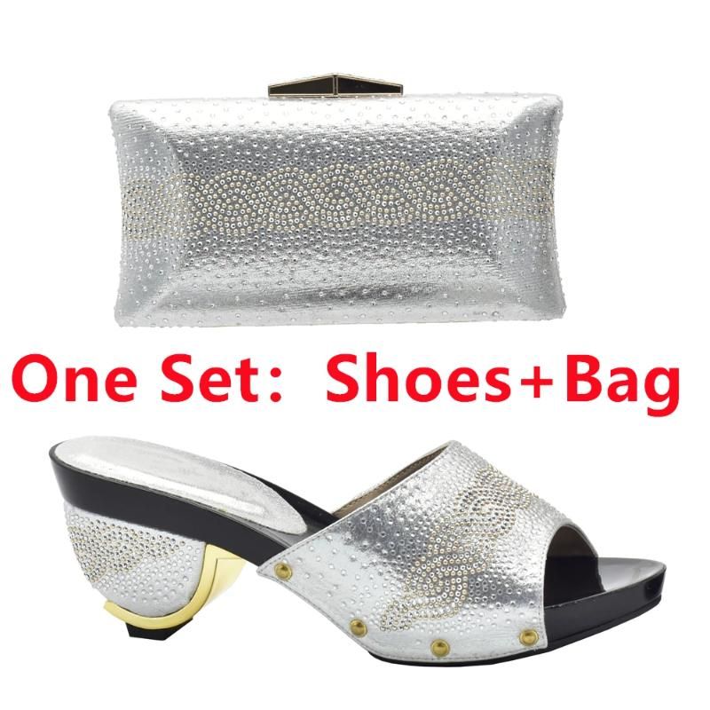 Silver Shoes and Bag