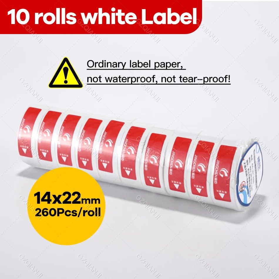 Färg: 10 Rolls WH Label