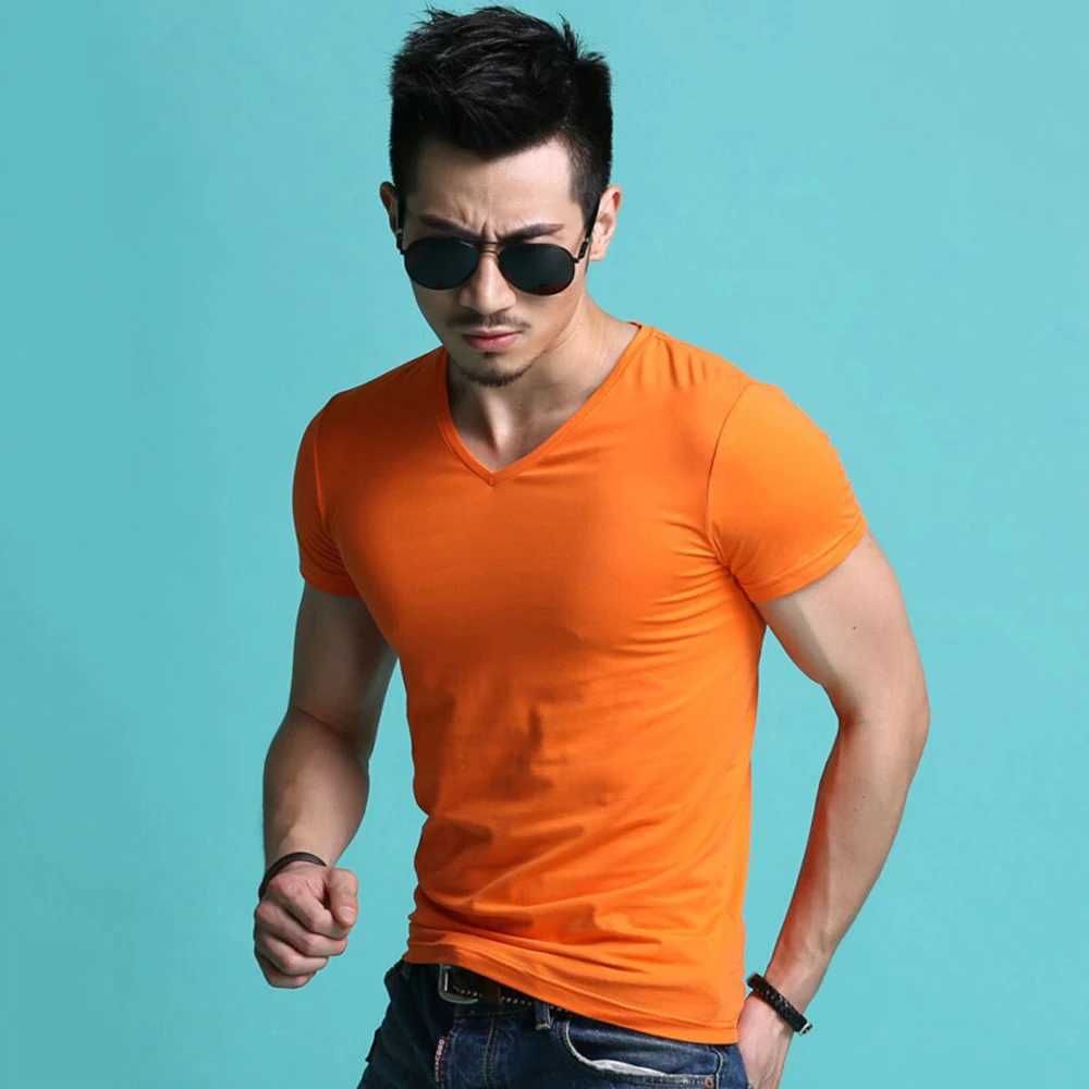 Orange Vneck