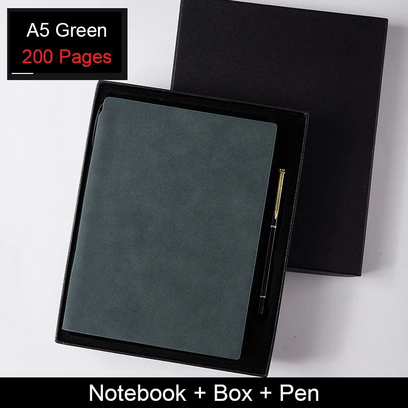 Kolor: A5 zielony z pudełkiem