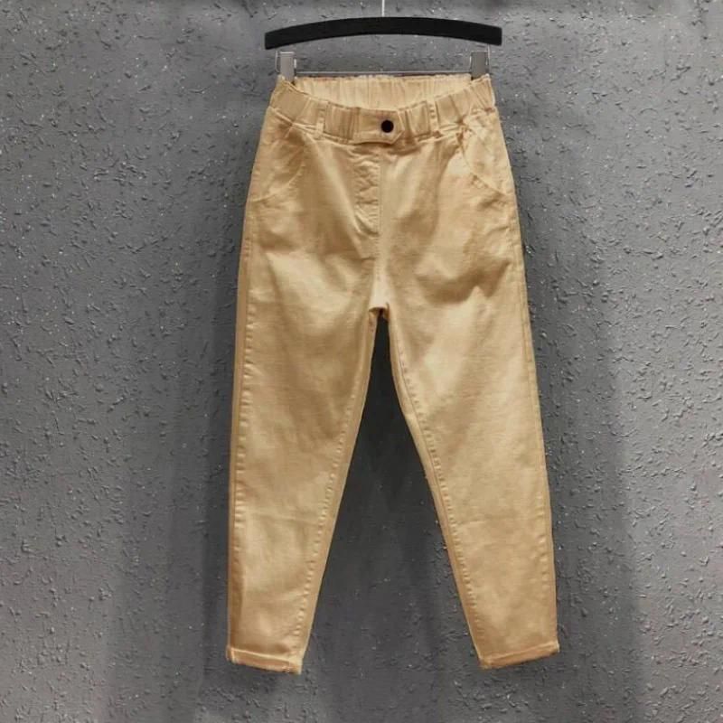 Dark khaki cropped