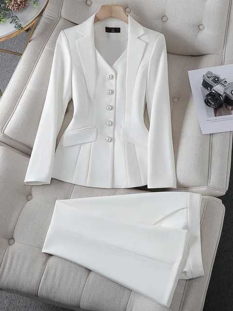 White Suit Pants