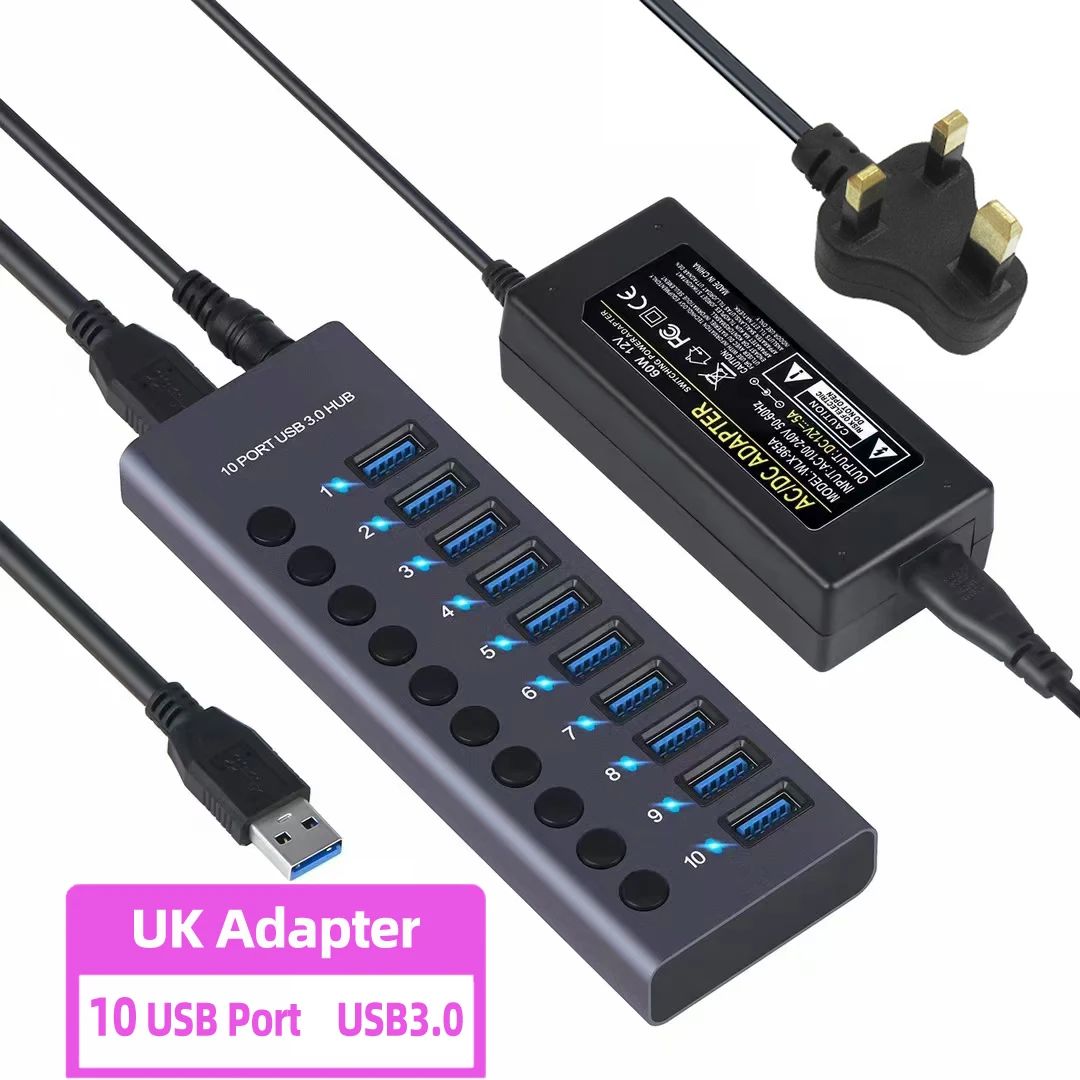 10Port UK Power Plug