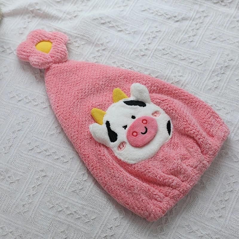 Pink cow towel