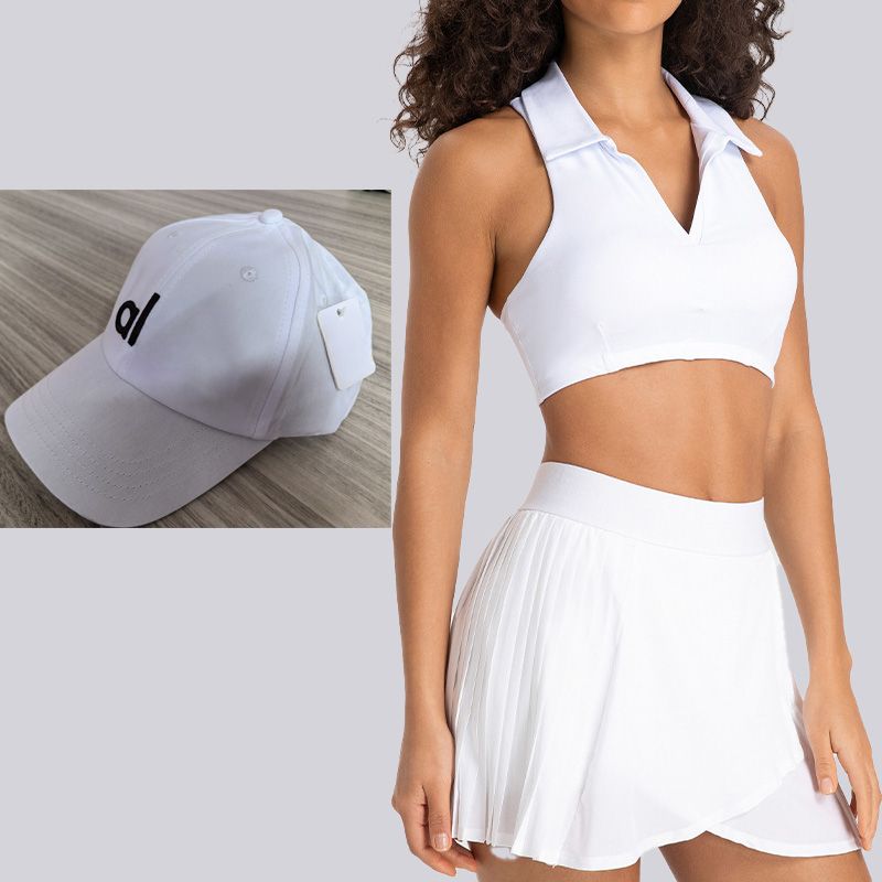 White 【Tops+skirt+cap】