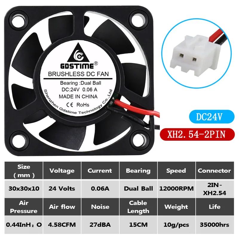 24V Dual Ball XH2.54