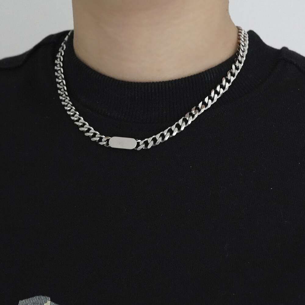 2)[Block Necklace] Full body titanium