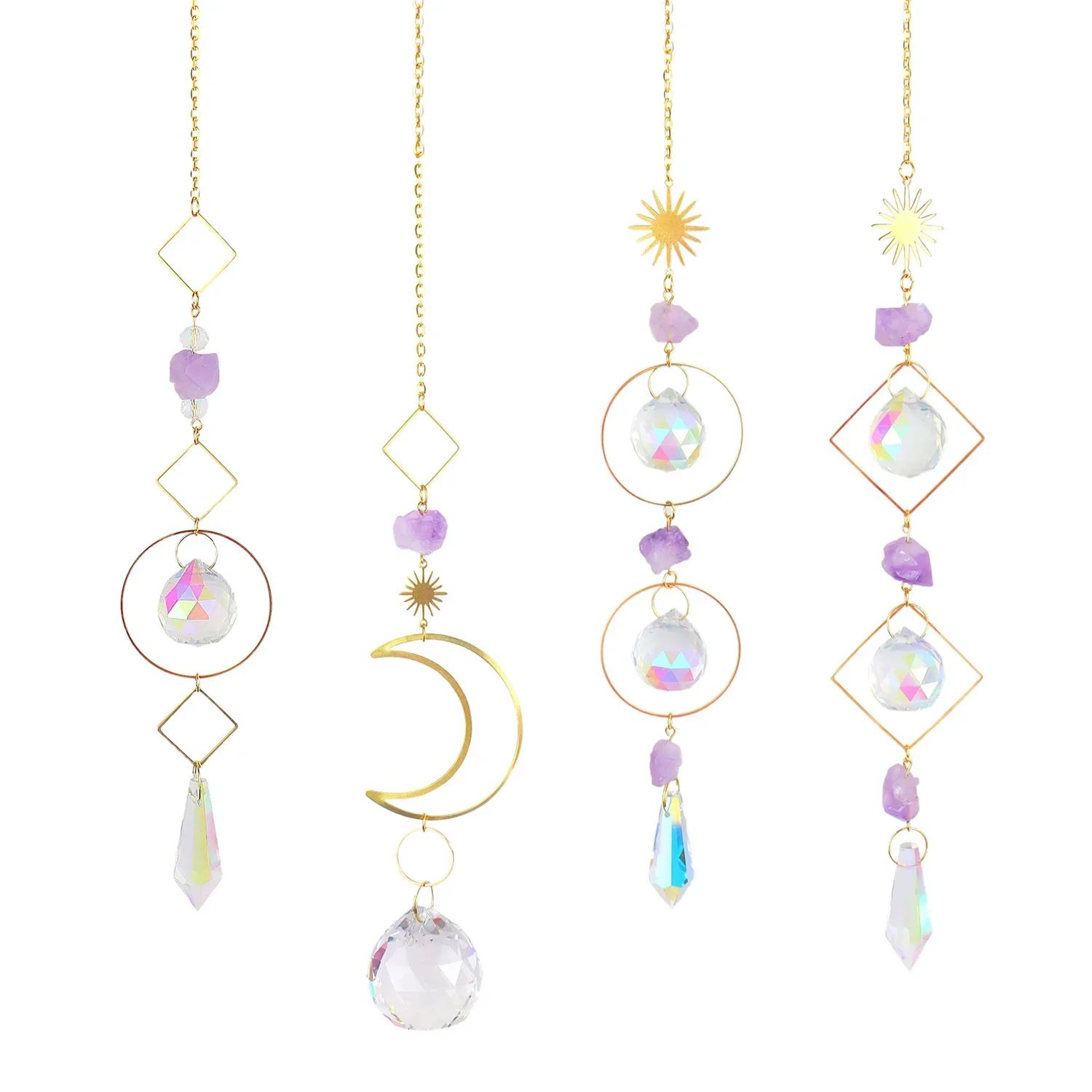 Couleur: 4pcs Amethyst