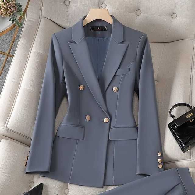 Grey Blue Coat