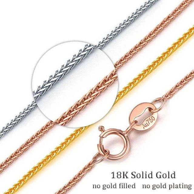 Real 18k Yellow Gold-45cm