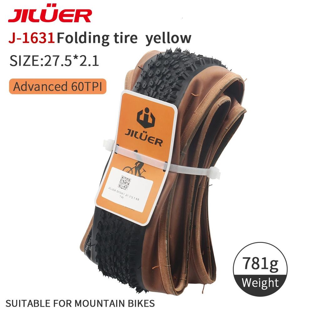 27.5x2.1 Yellow-Tire 1pcs