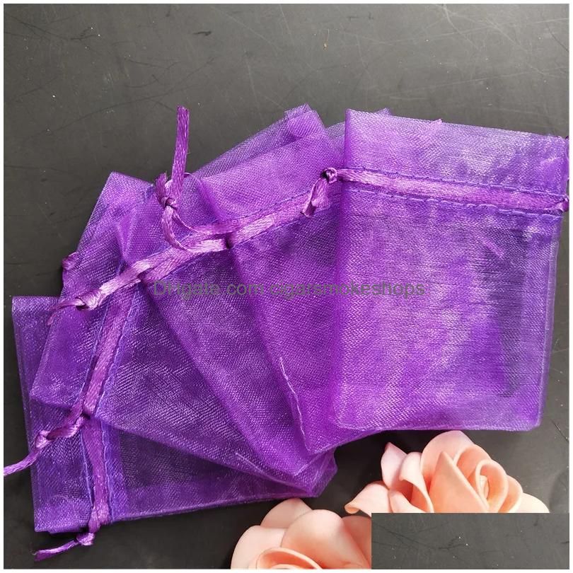 7x9 cm 50pcs violet foncé