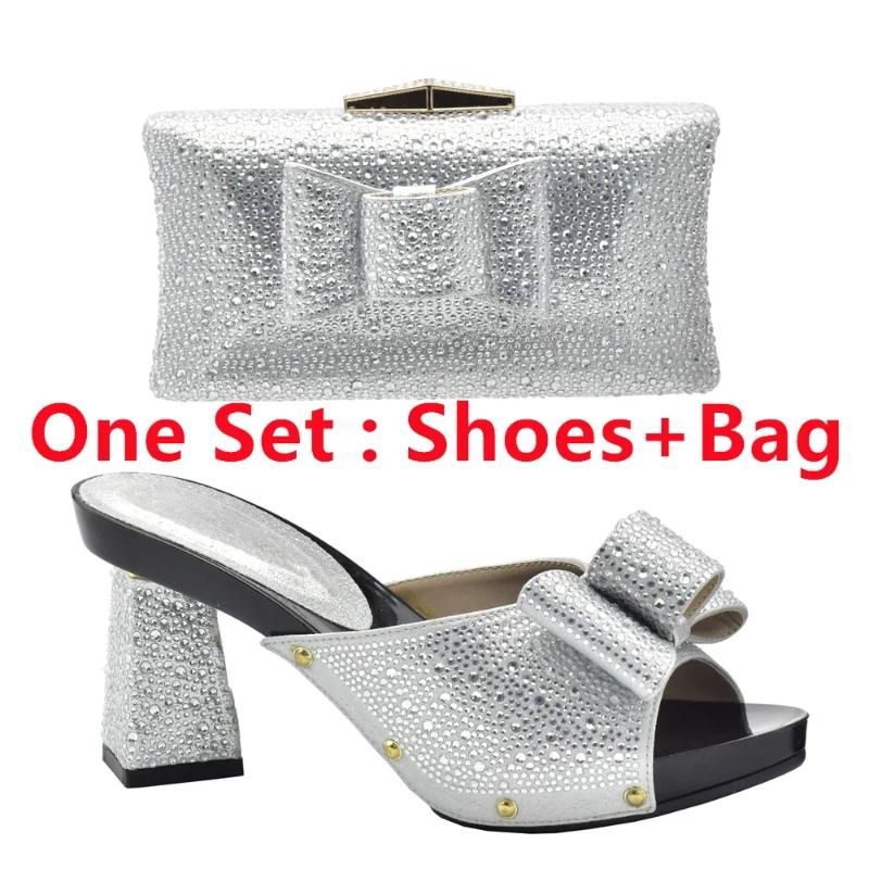 Silver Shoes and Bag