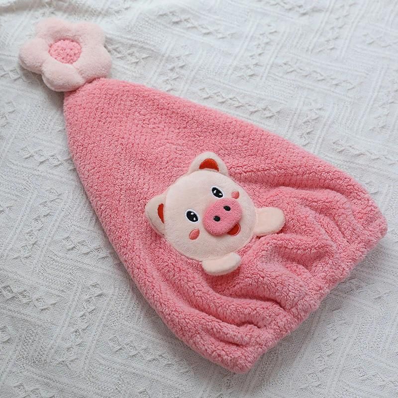 Pink pig towel