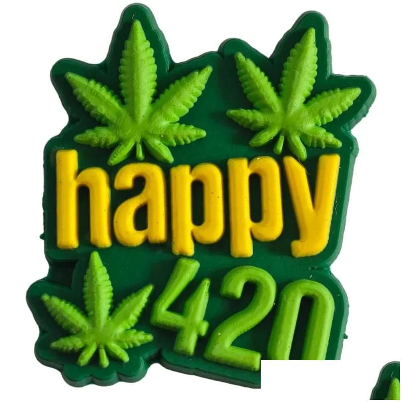 Happy 420 Tree Shoes Charms (2)