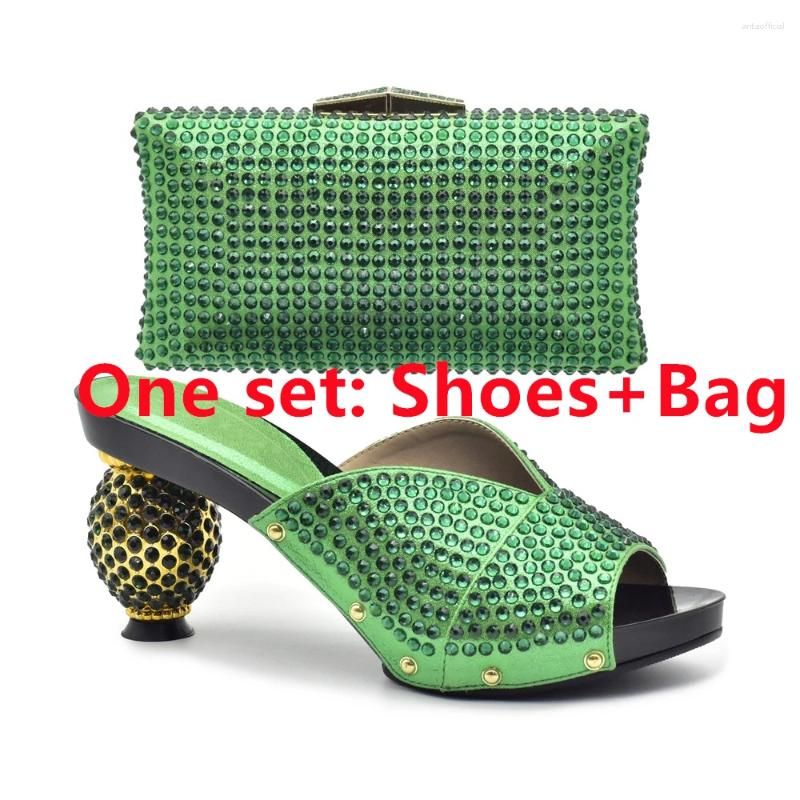 Green Shoes and Bag