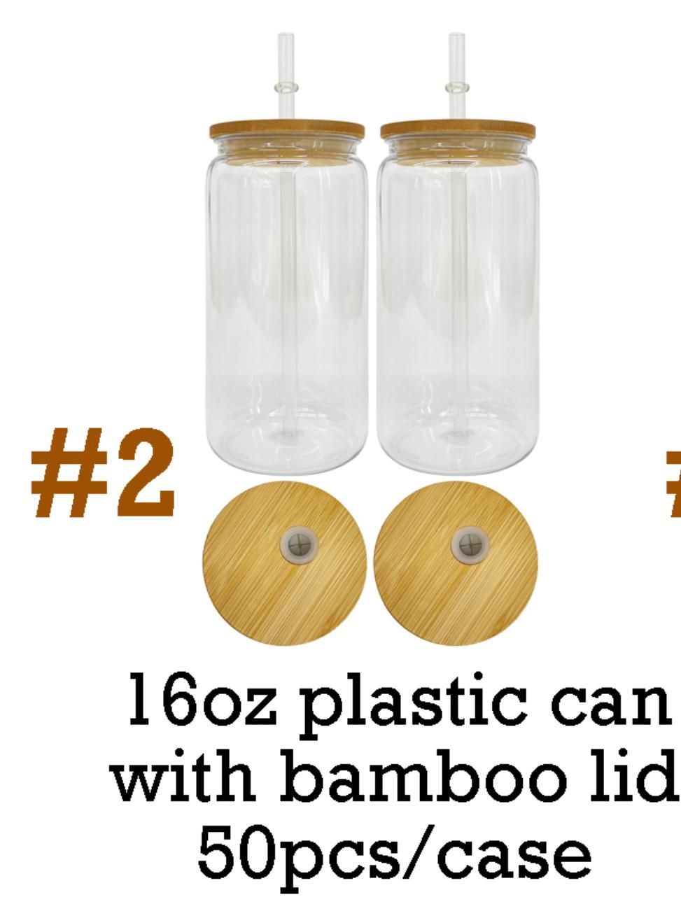 met bamboe -deksels (50 stcs/case)