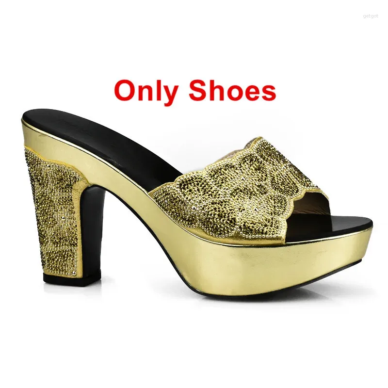 Gold  only shoes