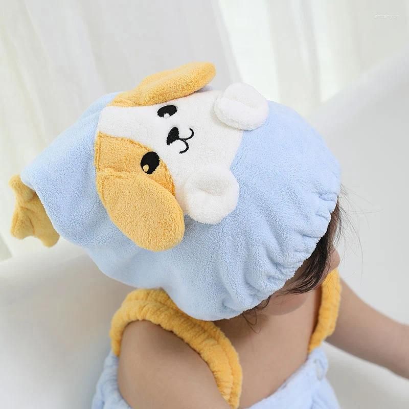 Blue dog towel