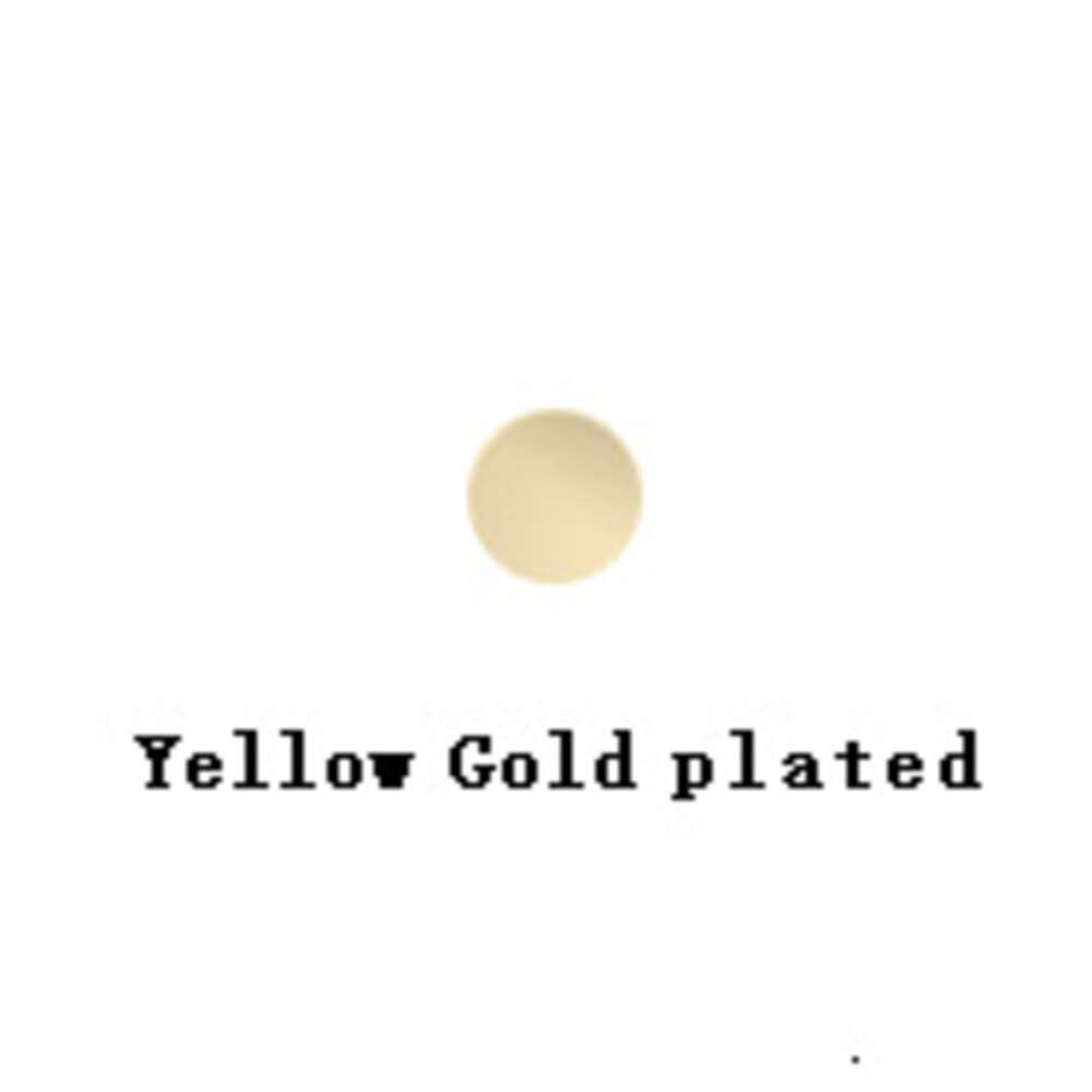 925 Srebrny żółty kolor+3-calowy wisiorek