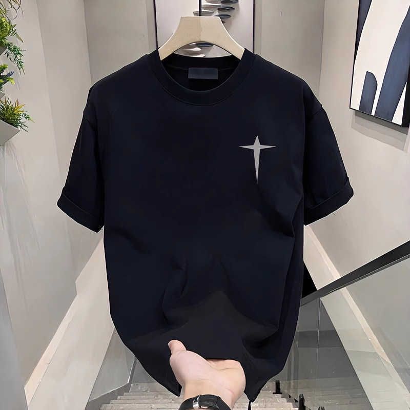 Black Cross Star  Short Sleeved