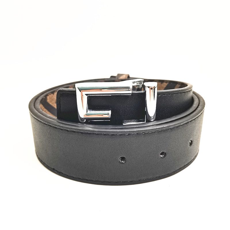 Brown belt + silver buckle