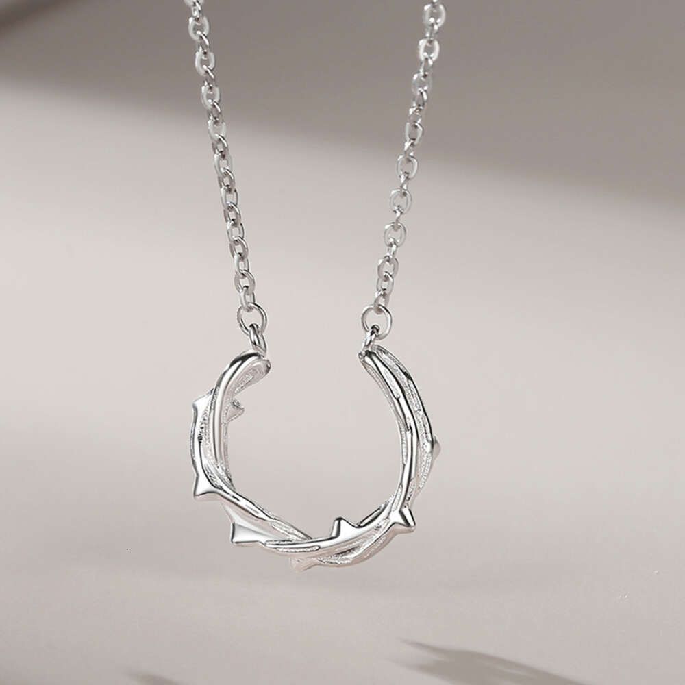 Men # 039; S THORN Collier-925 Silver