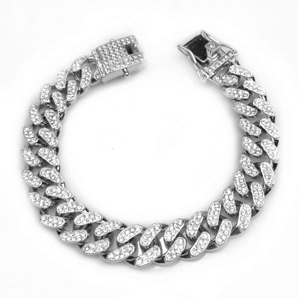 Armband-Rhodium-Hiphop-8-Zoll