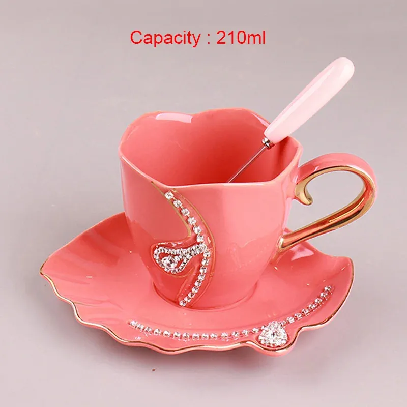 Cup and saucer Red