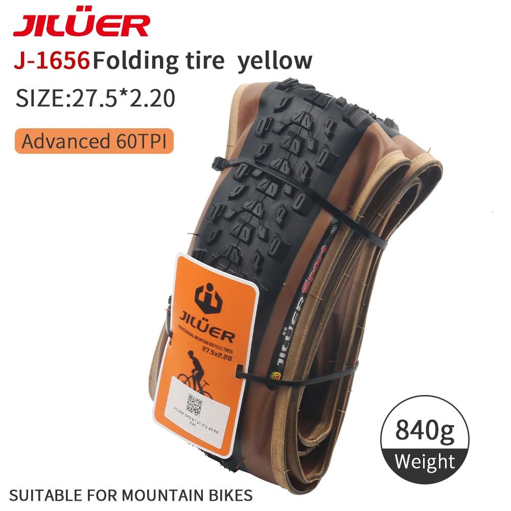 27.5x2.2 Yellow-Tire 1pcs
