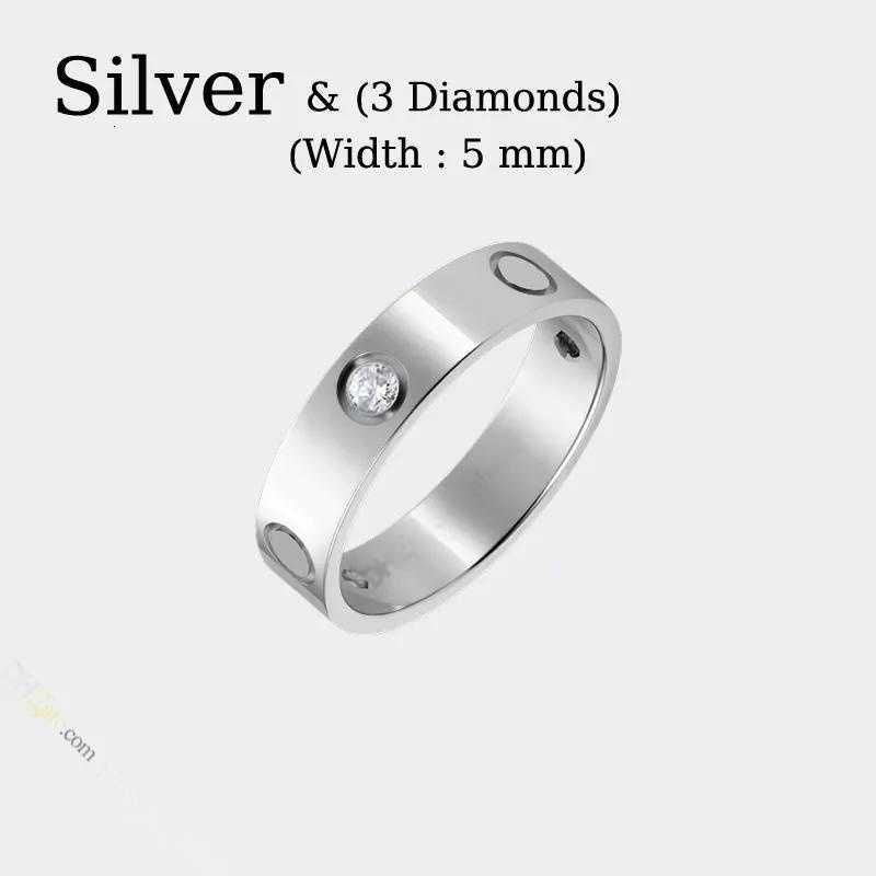 #5-silver (5mm)-3 Diamond