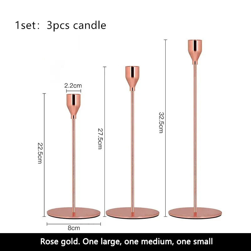 1set 3 stcs roségoud