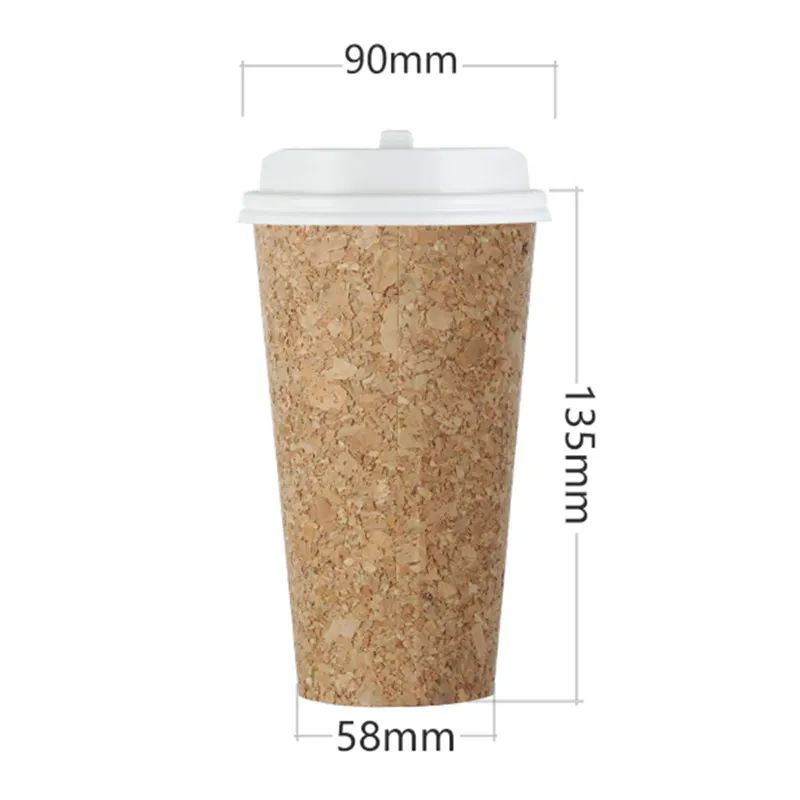 16oz 500ml 25pcs cup with white lid