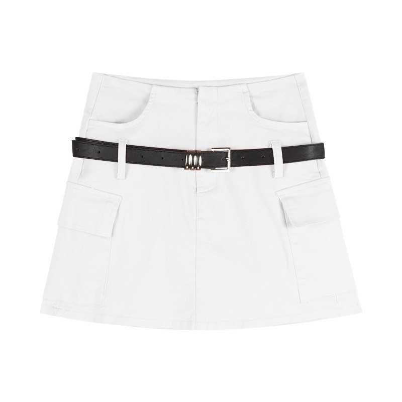 White Belt Skirt